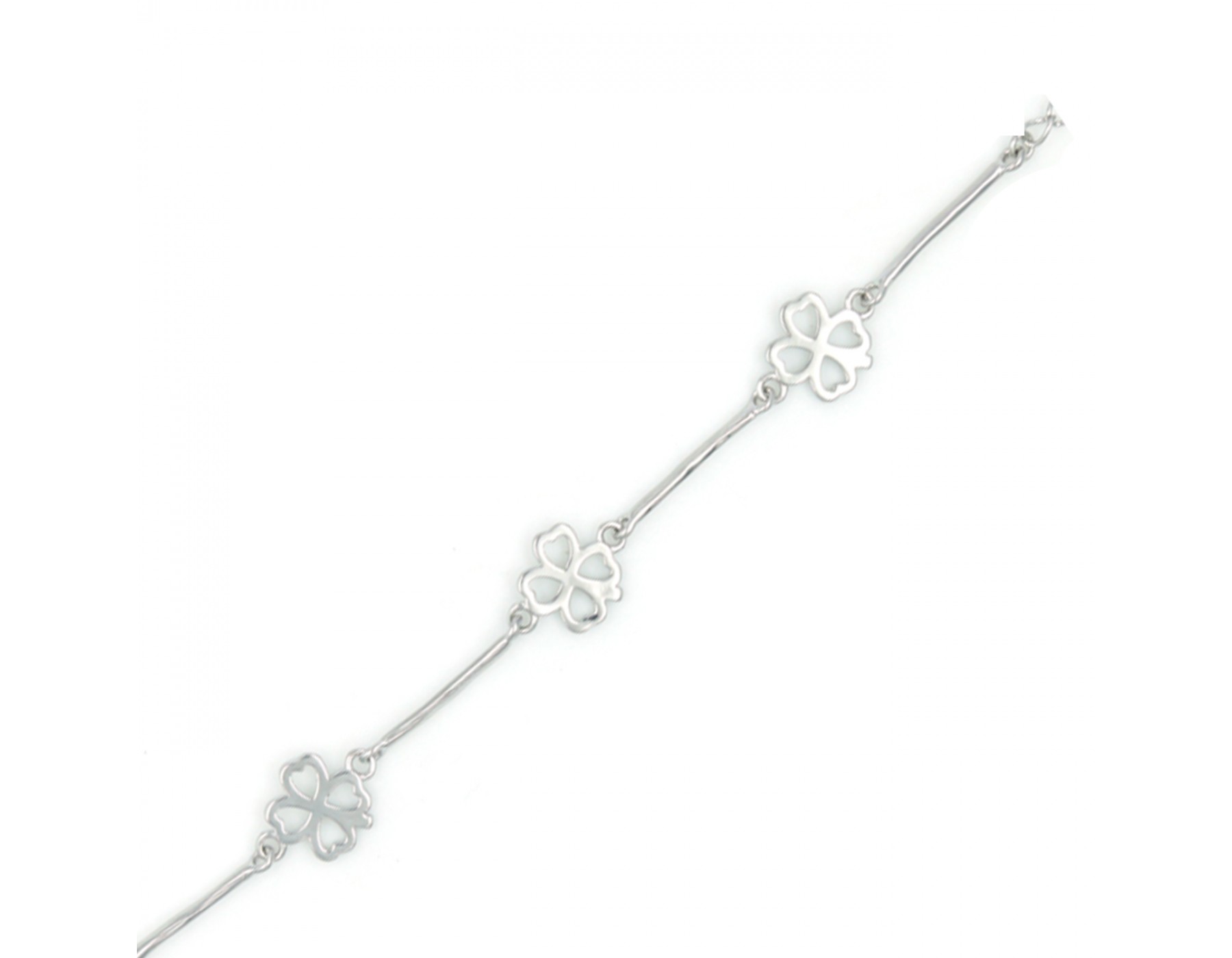 92.5sterling silver beautiful fancy silver bracelet for girls