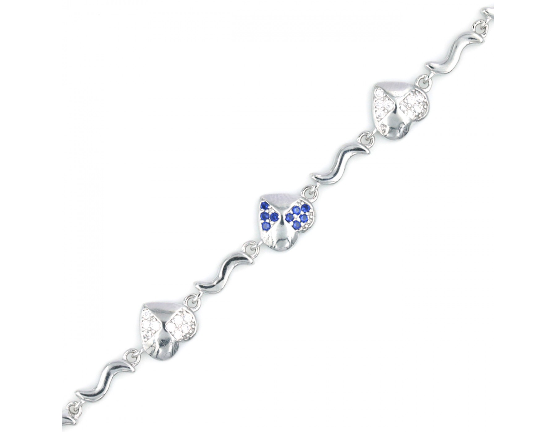 Casual Wear Sterling Silver Heart Design Bracelet For Girls And Women,  Gram, Size: Adjustable