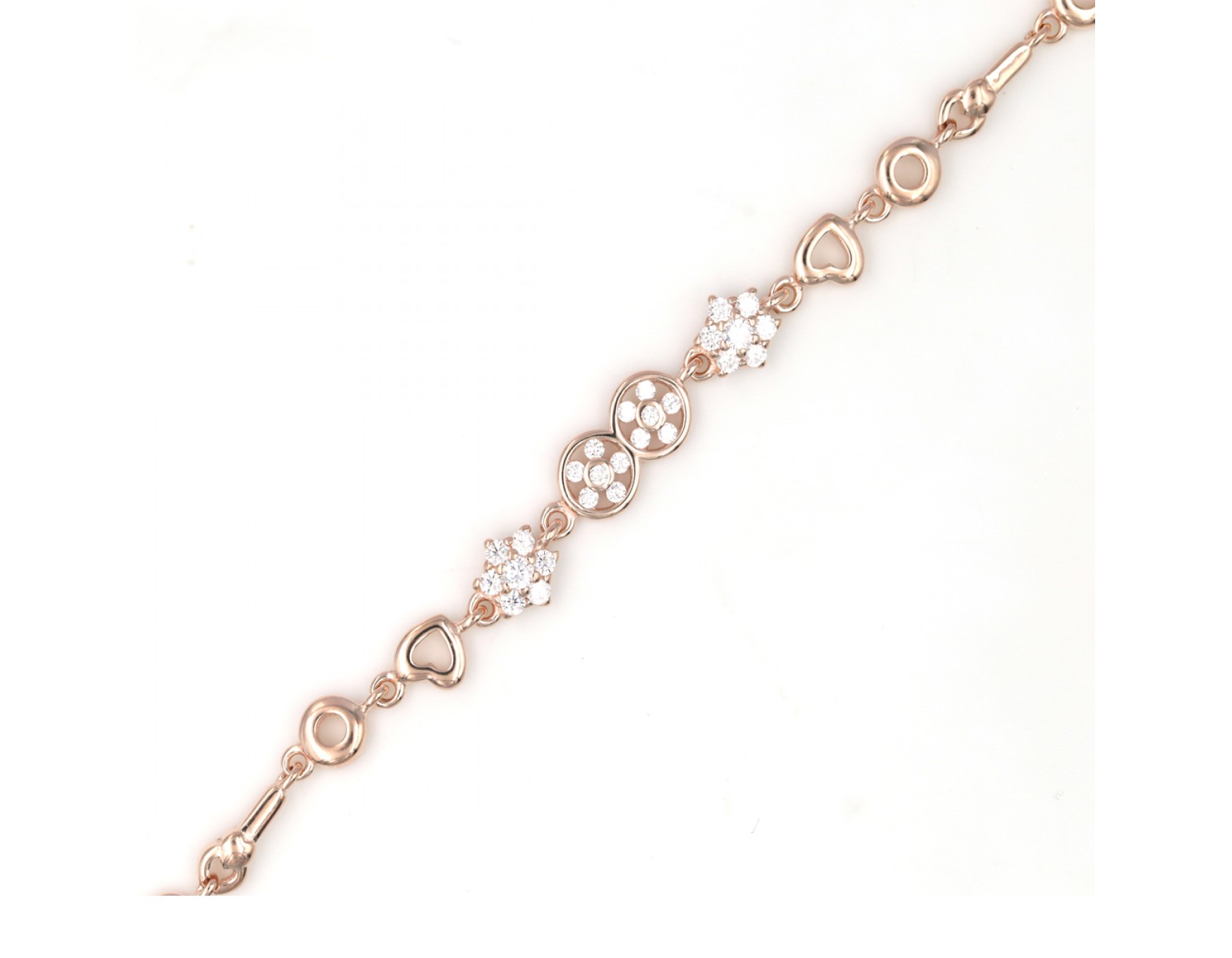 Rose Gold Sparkling Zircon Bracelet – GIVA Jewellery