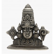 SILVER OXIDISED PERUMAL IDOL