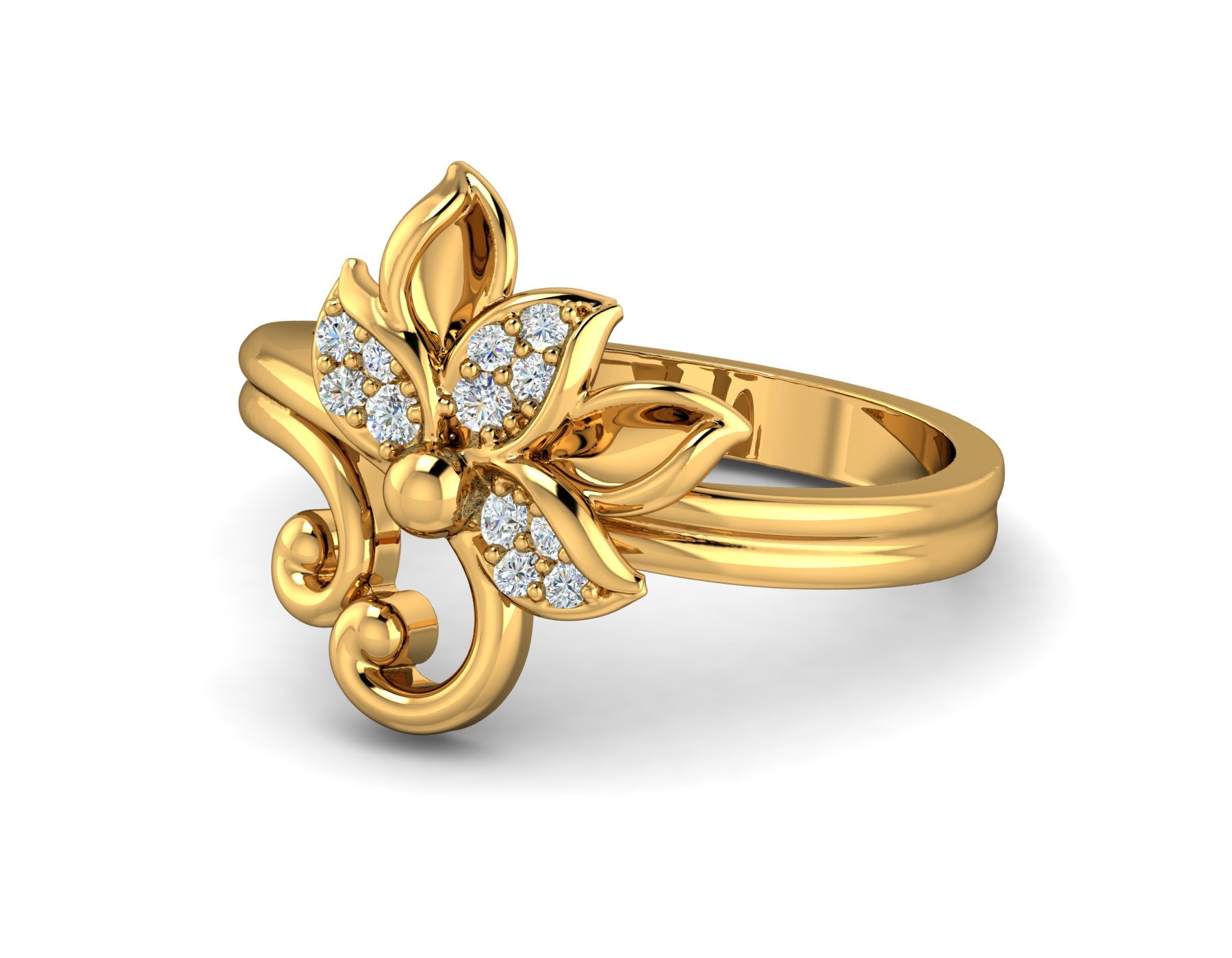 Buy quality The Flower Gold Casting Ring in Pune