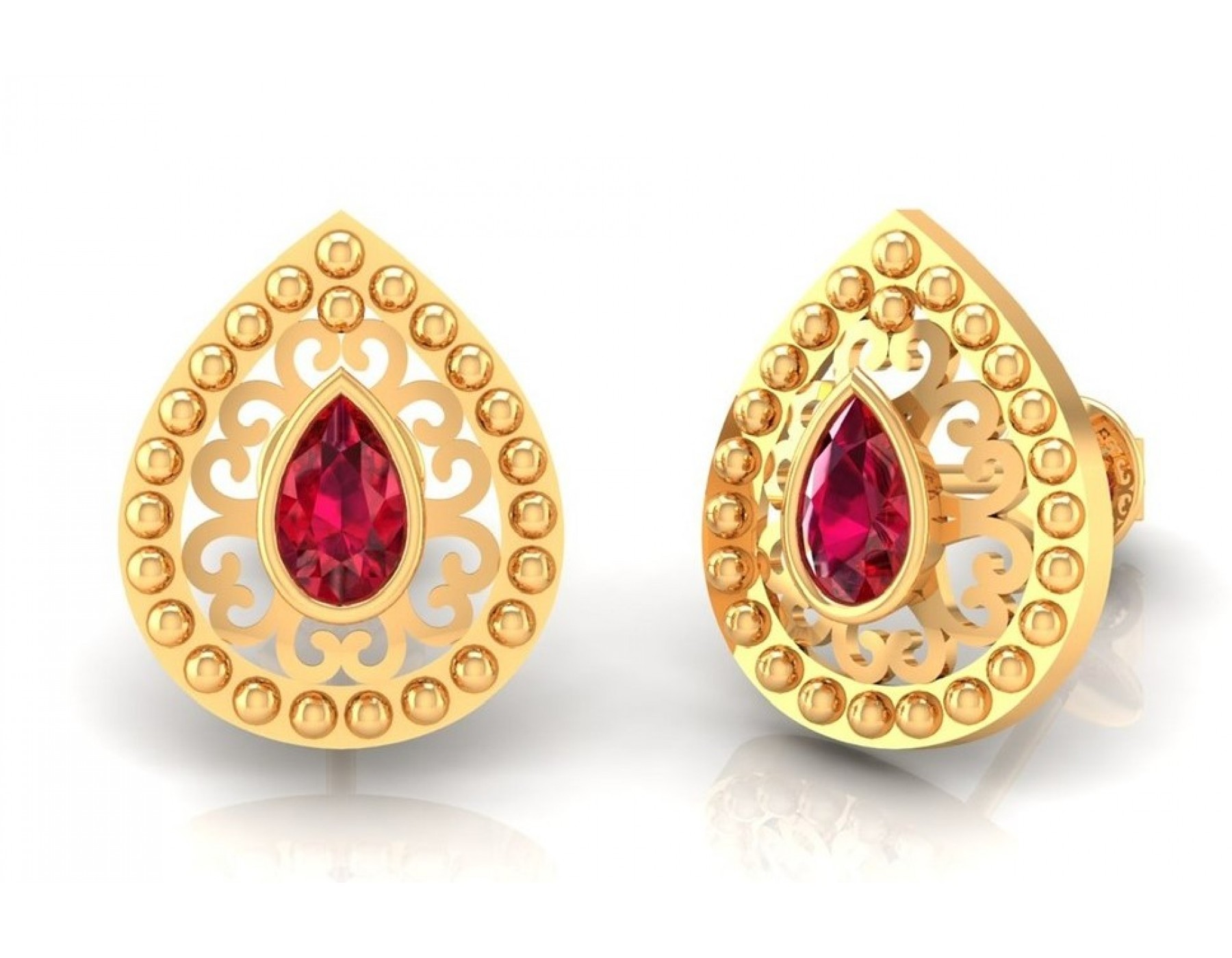 Buy Vaibhav Jewellers 18K Diamond Fancy Stud Earrings 155VH3556 Online From  Vaibhav Jewellers