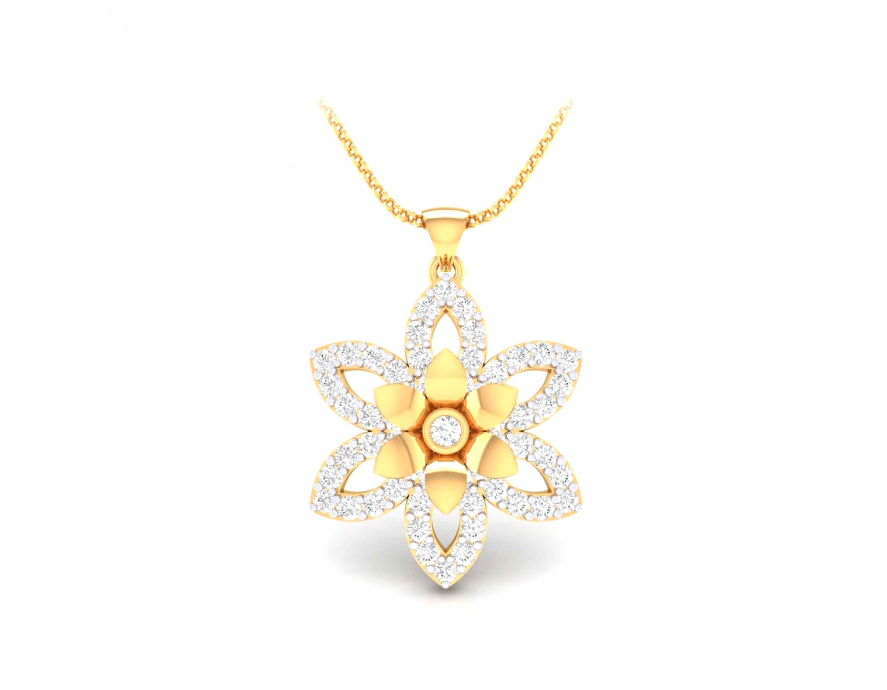 Sree Kumaran | Alluring Exclusive Fancy Pendant 22kt Yellow Gold Pendant