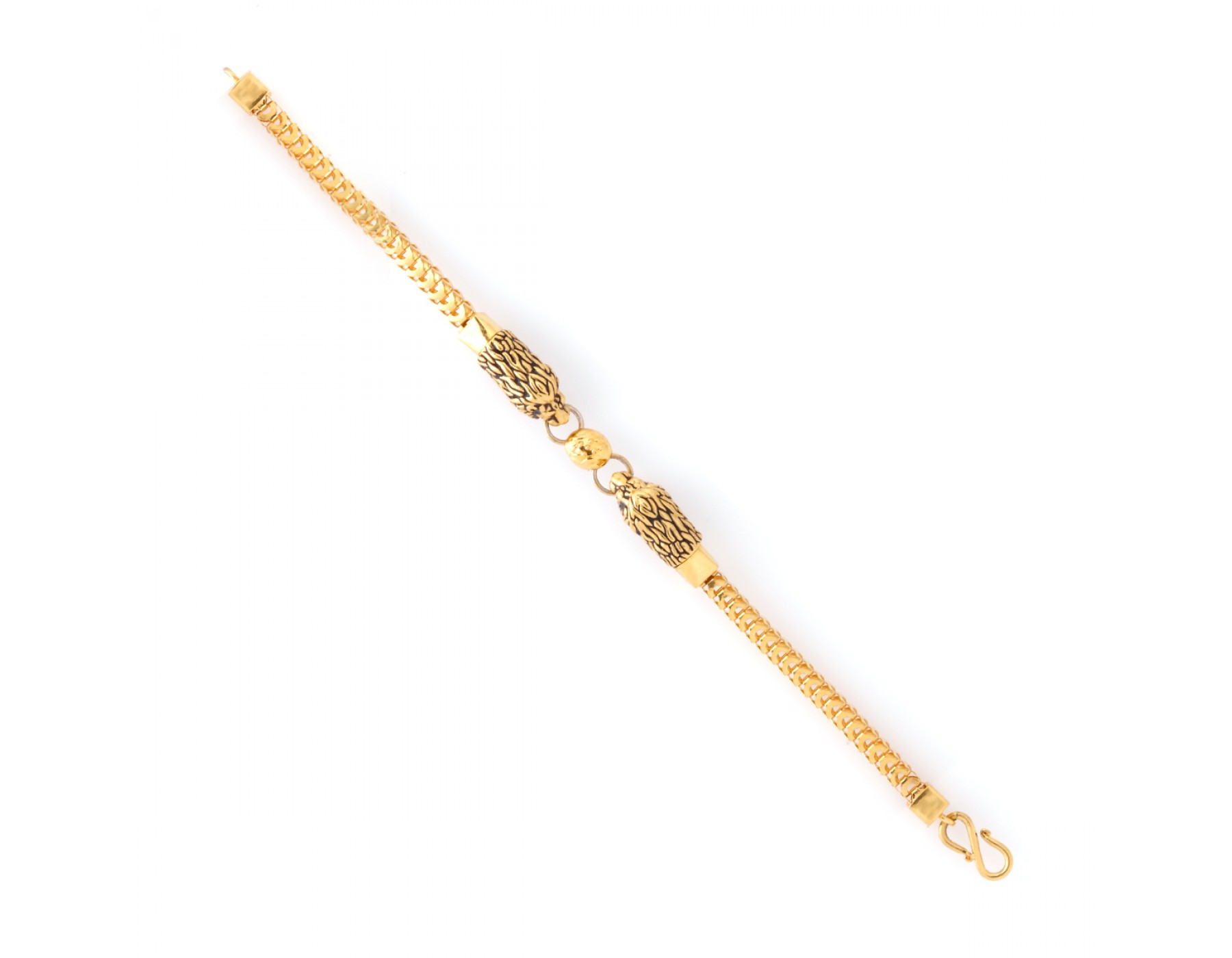 22k Plain Gold Bracelet JGS-2202-05579 – Jewelegance