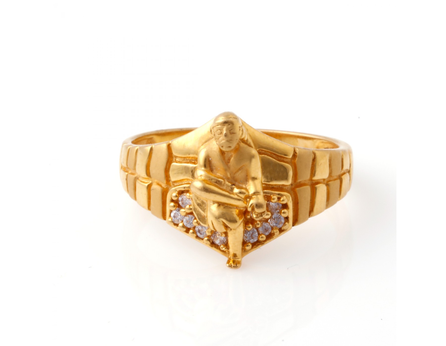 Buy MissMister Gold plated Shirdi Sai baba finger ring Men Hindu God Online  - Get 59% Off