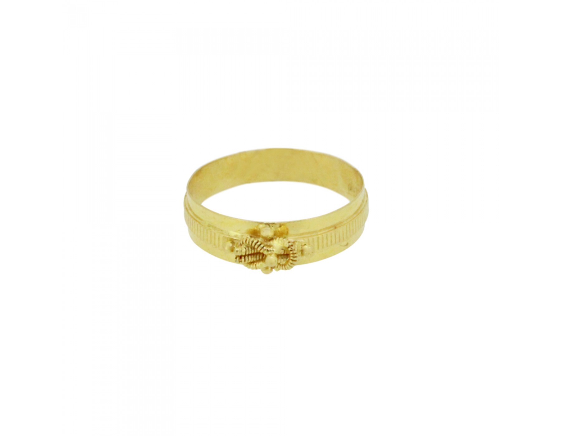 Buy quality 22k gold pink stone gents ring in Ahmedabad