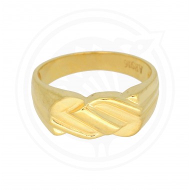 22K Multi Tone Gold Ring W/ Fenced Shank & Teardrop Accent – Virani Jewelers