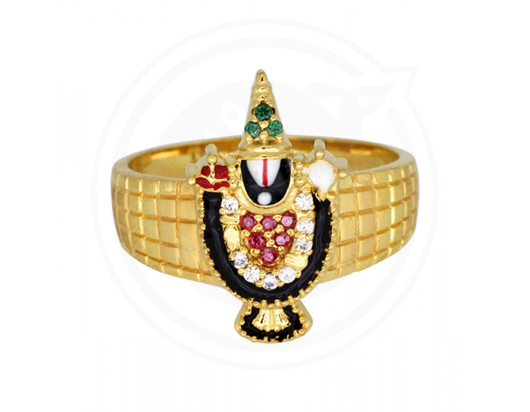 Antique 22KT Gold Balaji Ring for Men