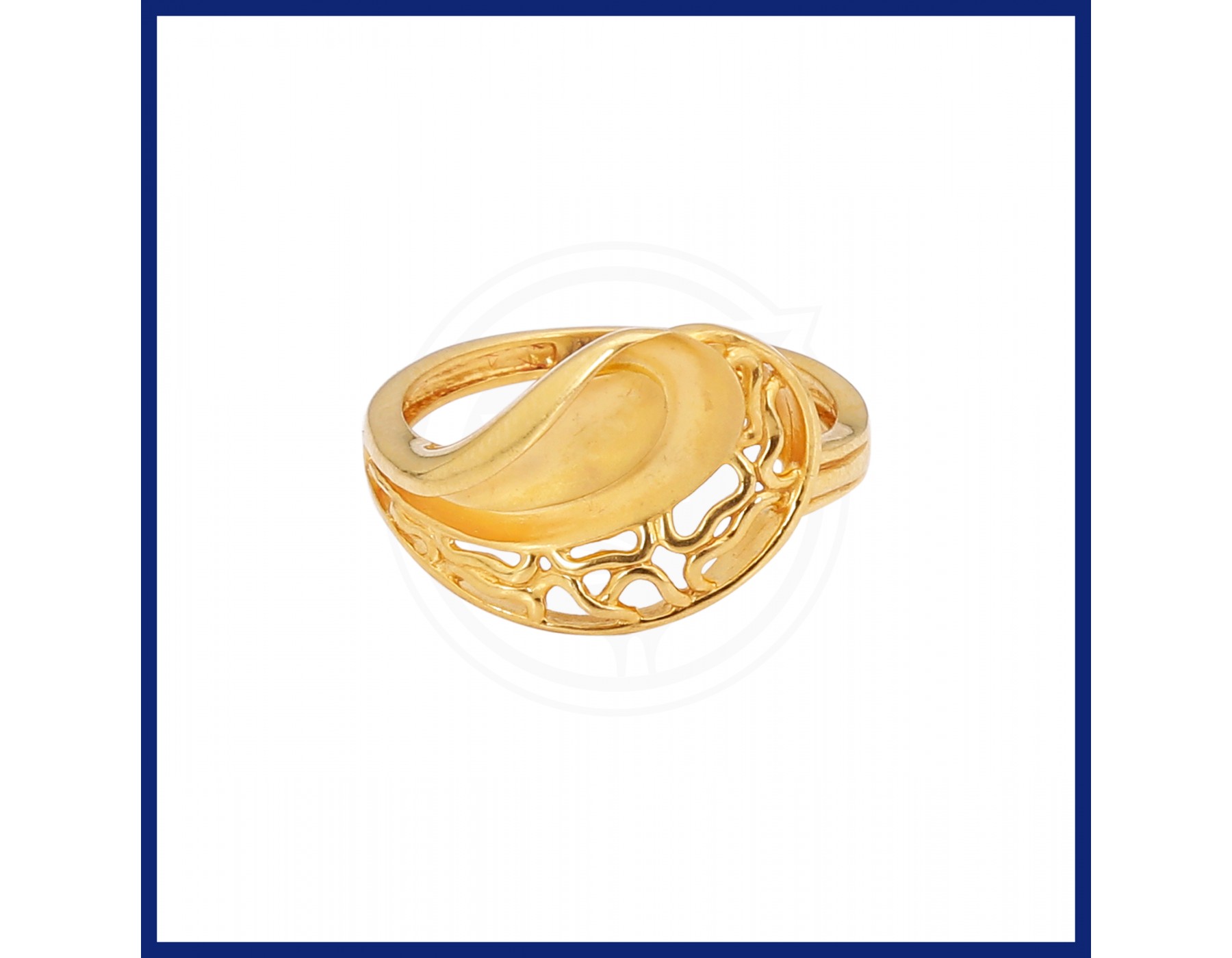 Manufacturer of 22kt gold plain casting ladies ring | Jewelxy - 104761