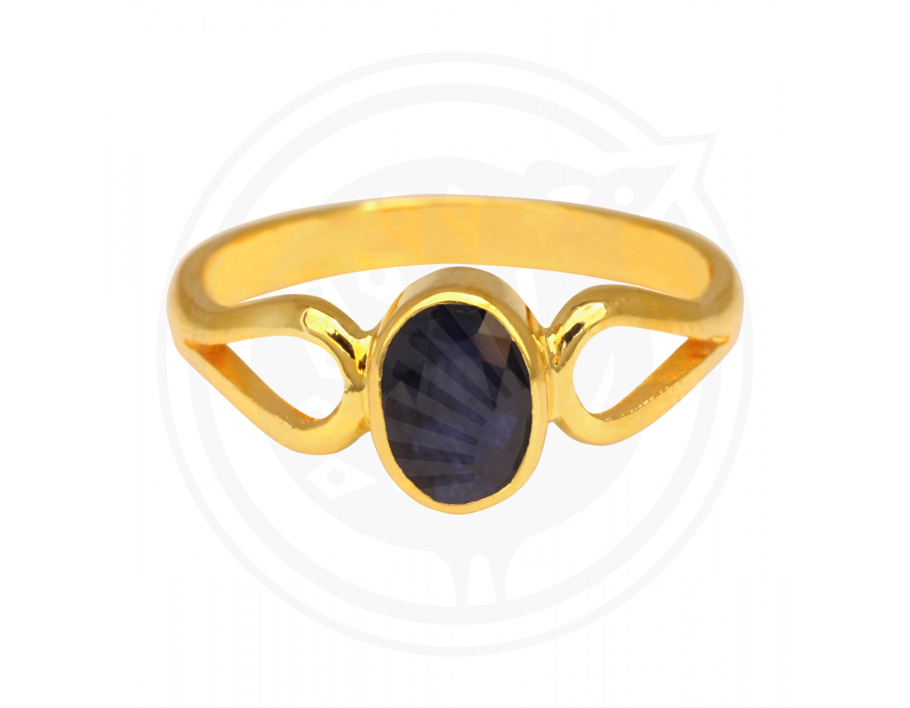 Showroom of Silver blue sapphire stone ring | Jewelxy - 230167